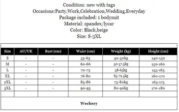 Wechery corp corset femei Slăbire Spandex Plus Dimensiune Bodysuit Overbust Body Shaper Negru Bej pentru Femei Lianți și Formator