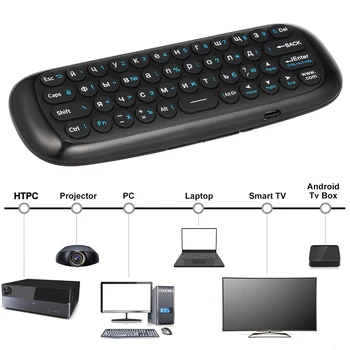 WeChip W1 2.4 G Mouse-ul de Aer Tastatura Wireless cu 6 Axe de Mișcare Sens Smart IR Control de la Distanță Receptor USB pentru Smart TV Android TV BOX