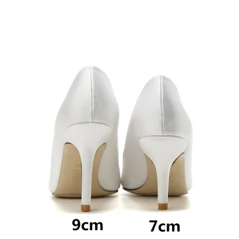 WEIQIAONA Nou Sexy Petrecere de Lux pantofi de nunta, Pantofi Femei Nobil alb pantofi pentru femei Pionted Toe Pompe Tocuri inalte Pantofi Doamnelor