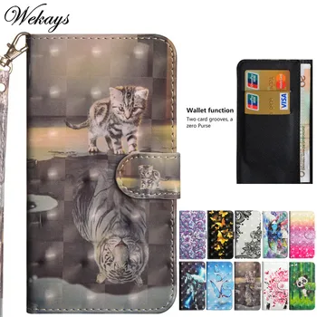 Wekays Pentru Samsung Galaxy J3 J300 De Desene Animate Drăguț Pisica Din Piele Fundas Caz Pentru Samsung Galaxy J3 J5 2016 J310 J510 Acoperi Cazuri
