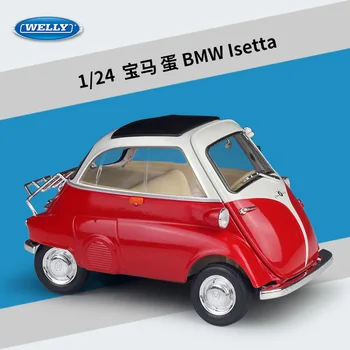 Welly 1:18 BMW Isetta aliaj model de masina Diecasts & Vehicule de Jucărie Colecta cadouri Non-telecomanda tip de transport de jucărie