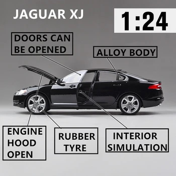 Welly 1:24 2010 Jaguar XJ aliaj model de masina de simulare decor masina colecție cadou jucărie de turnare model de jucărie