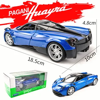 Welly 1:24 aur supercar PAGANI HUAYRA aliaj model de masina turnat mașină de jucărie de colecție cadou