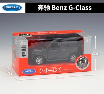 Welly Diecast 1:36 de Mare Simulator Benz G-Class Trage Înapoi Mașină SUV Off-Road Model de Masina Aliaj Metalic Mașină de Jucărie Pentru Copii Cadou de Colectie