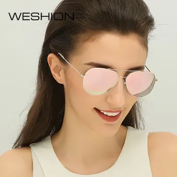 WESHION Retro ochelari de Soare Barbati Femei Polarizate Pilot Clasic de Conducere Ochelari de Soare 2018 Nuante Brand de Lux UV400 Zonnebril Mannen