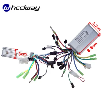 WHEELWAY36V48V 500W 800W1000W paralel controller-e bicicleta kit de conversie pentru dual drive motor BLDC 2 controller cu LCD ebike