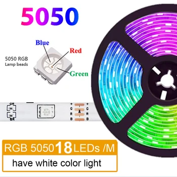 WIFI Banda LED 5050 RGB Led 12V DC rezistent la apa 24Key APLICAȚIE de Control Flexibil Lumina pentru Casa Living în aer liber lumini decorative