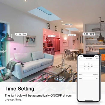 Wifi Inteligent Gu10 Becuri cu LED-uri Spotlight Control Cu Alexa de Start Google IFTTT 4W RGBCW Tuya/smart Life APP Inteligent de Control Acasă