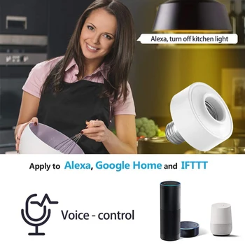 WiFi Soclu De Lumină Inteligent Titularul Lampă De Control De La Distanță A Condus Bec De Start Google, Amazon Echo Alexa Control Vocal Tuya De Viață Inteligentă