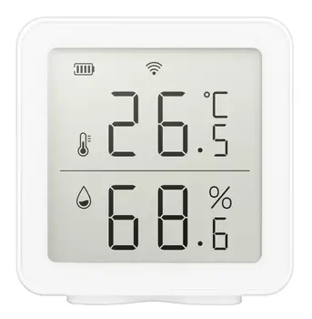 WIFI Temperatură și Umiditate Senzor Inteligent Acasă Inteligent Hidraulic de Umiditate și Temperatură Anormal de Alarma Detector Pentru Alexa TUYA App