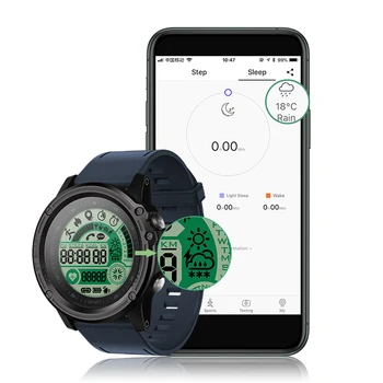 Willgallop S28 Brățării Inteligente IP68 Impermeabil Rata de Inima Tracker Compass Control de la Distanță de sport în aer liber pentru IOS și Android