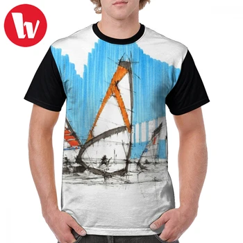 Windsurf Tricou Windsurf 3 T-Shirt Imprimat 5x Graphic Tee Cămașă cu mâneci Scurte Minunat Casual Barbati Poliester Tricou