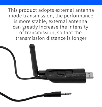 Wireless Bluetooth 5.0 Transmițător Aptx Low Latency Rază Lungă Audio Adaptor USB AUX Wireless Dongle TV pentru PC Driver-Gratuit