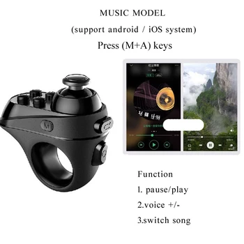 Wireless Bluetooth Degetul Controler de Joc se Ocupe de Adaptor de Mouse-ul de Gaming Mice Mause Gamer Pagini Funcția de Suport sistemul Android iOS