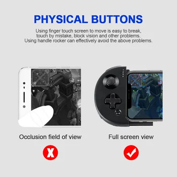 Wireless Bluetooth Ocupa Gamepad Stretchable Joystick Controller Pentru iOS, Android Smartphone Gamepad Controller Pentru Telefonul Mobil