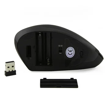 Wireless Verticale Mouse-ul De 2,4 Ghz Receptor 1600 DPI mouse-urile Optice LED cu iluminare din spate Ergonomic, Mouse-ul Jocuri de Calculator Cu Mause Pad Pentru PC