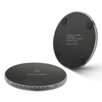 Wireless Încărcător Rapid 15w Qi de Încărcare Pad QC 3.0 pentru iphone Caz Prietenos pentru Samsung