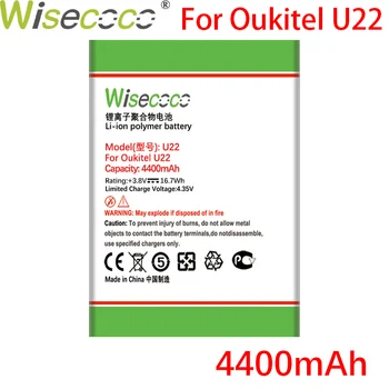 WISECOCO 4400mAh U 22 Baterie Pentru OUKITEL U22 Telefon Mobil În Stoc Baterie de Înaltă Calitate+Numărul de Urmărire