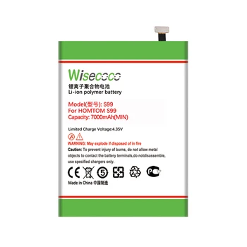WISECOCO 7000mAh Baterie Pentru HOMTOM S99 În Stoc de Înaltă Calitate Telefon