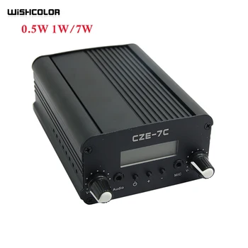 Wishcolor CZE-7C 1W/7W CZE-05B 0,5 W Stereo Modulație de Frecvență Emițător de Ajustare a Frecvenței Radio 500mw Emițător Combo