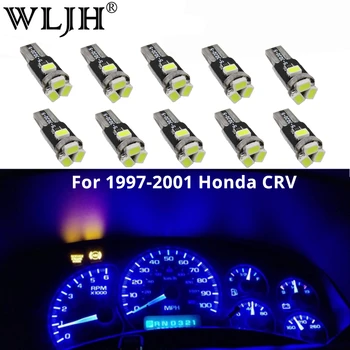 WLJH 10x T5 Led 7 Culori Mașină Lumină 85 74 37 73 286 Pană Instrument tablou de Bord Indicator de Bord Bec Pentru 1997 1998-2001 Honda CRV