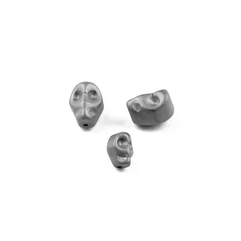 WLYeeS Negru Mat Craniu Margele Naturale Piatra Hematit 6 8mm Speciale în formă de Vrac Distanțier Margele pentru Bijuterii DIY Brățară Face