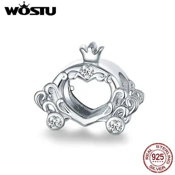 WOSTU 2020 Newst Nunta Romantica Farmecul Șirag de mărgele Original se potrivesc farmecele argint 925 de argint culoare Brățară DIY Femei Berloque