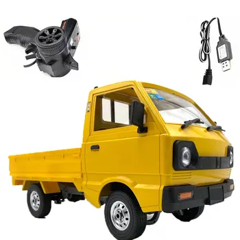 WPL Camion RC 1/10 Scale 4WD Camion Alpinism Lumină LED-uri On-Road 4WD Electric Hobby Jucărie pentru Băieți Copii Adulți