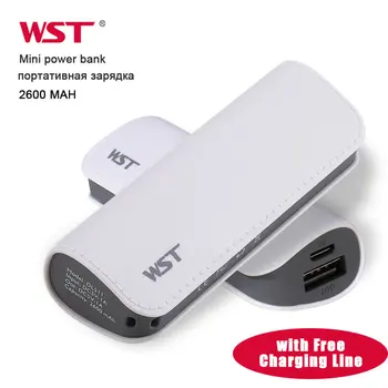 WST Mini Power Bank Portabil de Încărcare a Bateriei Baterii Externe pentru Samsung Mobile iPhone Powerbank Porturi USB Incarcator Baterii