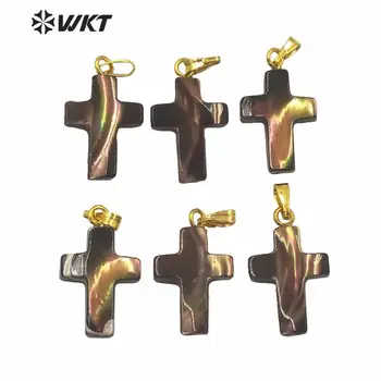 WT-JP229 Moda singur cerc Creștin pandantiv cruce făcută din coajă de femei face parte shell cruce de bijuterii pandantiv colier