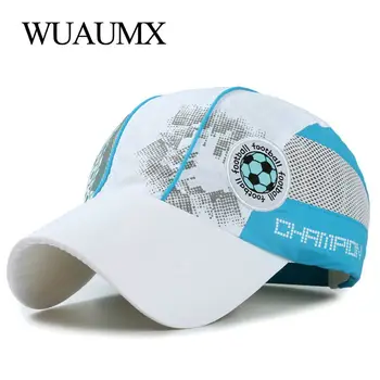 Wuaumx 2019 Vară pentru Copii Șapcă de Baseball iute Uscat Capac Plasă Băieți Fete Șepci de Baseball Pentru Copil Respirabil Reglabil Palarie de Soare