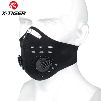 X-Tiger Sport în aer liber, Ciclism Masca de Fata PM2.5 Anti-Poluare Ciclism Masca Cu Filtre De Carbon Activ Supapă De Respirație