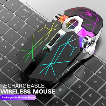 X13 2.4 G Wireless Mouse de Gaming 6 Buton de 2400 DPI USB Reîncărcabilă Dezactiva lumina de Fundal Soareci Mouse Optic, pentru Computer PC Gamer