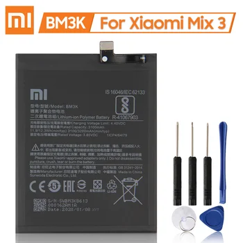 XaioMi Noua Originala Inlocuire Baterie BM3K pentru Xiaomi Mi se Amestecă 3 Mix3 Autentic Telefon Baterie 3200mAh
