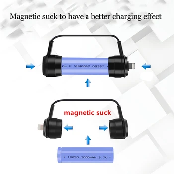 XANES XC01 Mini Magnetic de Urgență USB Baterii Încărcător USB Portabil Baterie 18650 Incarcator Alimentat Banca pentru Telefon de Urgență