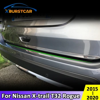 Xburstcar pentru Nissan X-trail Xtrail Rogue T32 - 2020 din Oțel Inoxidabil Portbagaj Boot Tapiterie Usi Benzi Exterioare Autocolant