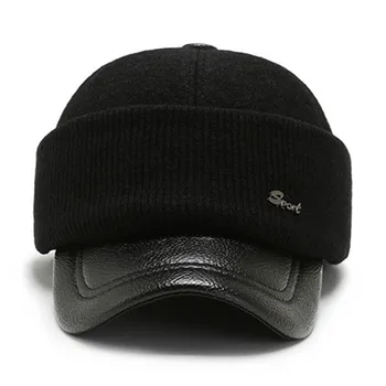 XdanqinX Noi de Iarna pentru Bărbați Șepci de Baseball Gros Cald Căști Pălărie Noutate Pliabil Lână Ureche de Protecție Capac de Bumbac Tata Brand de Pălării