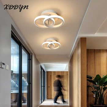 XDDYN lumina plafon pentru coridor, culoar balcon negru/alb cadru plafon lampă coridor corpuri de lampă cu led-uri moderne