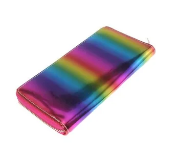XGRAVITY 2021 Nou Hot Rainbow Colorate Portofele Elegant Doamnelor Saci de Ambreiaj petrecere a timpului Liber Feminin Lazer Luminoase Geanta Noua Monedă Pungă H018