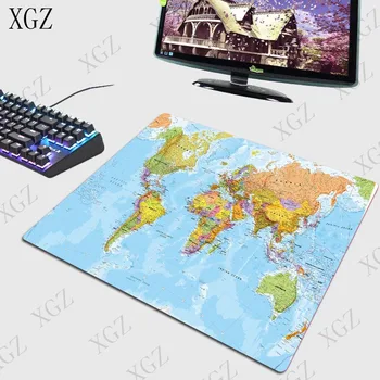 XGZ Hartă a Lumii Mari Tastatură de Gaming Mouse Pad Gamer Notebook Mousepad Birou Saltele de Odihnă Mat pentru CSGO, DOTA