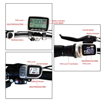 XH18 Display LCD pentru TongSheng TSDZ2 Mijlocul Motorului de Antrenare Biciclete Electrice Biciclete Ebike Părți Modificarea Accesorii