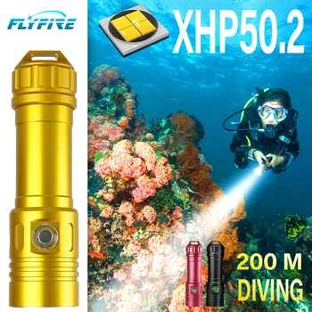 XHP50.2 Super-luminos 200m sub apă rezistent la apa IPX8 Scufundări lanterna LED-uri Lanterna 18650 XML L2 Professione scuba diving de lumină led-uri