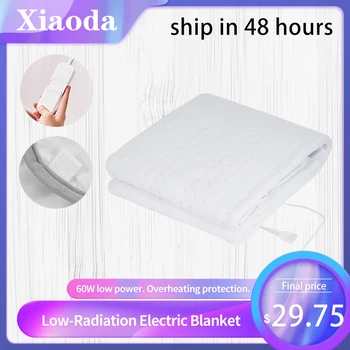 Xiaoda Scăzute de Radiații de Căldură Electric Pătură Protecție la Supraîncălzire 12 Ore Automată de Putere-off pentru Dormitor