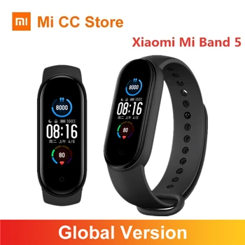 Xiaomi Mi Band 5 Versiune Globală Bratara 1.1 Inch Ecran Sport Bratara Fitness Tracker Inteligentă band Heart Rate Monitor Miband 5