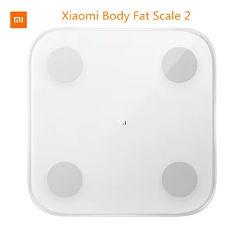 Xiaomi Mi Smart Body Fat Scale 2 Bluetooth 5.0 APP să Monitorizeze Echilibrul Corpului de Testare a Compoziției corporale Scară Ascunse LED Display