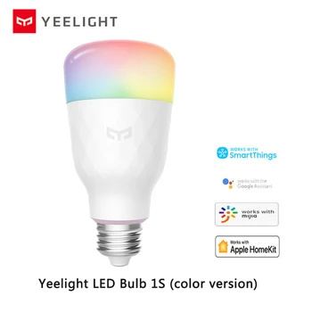 Xiaomi Yeelight Actualizarea versiune smart LED bec de lamaie 1S colorate 800 lumeni 8.5 W Lamaie bec Inteligent Lucra cu Apple homeki