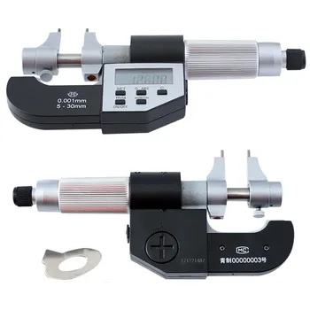 XIBEI Micrometru Digital 5-30mm 25-50mm IP54 Micrometru de Interior 0,001 mm Inch/mm Șubler Electronic de Măsurare de Precizie