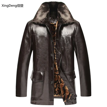 XingDeng Brand din Piele cu Fermoar Impermeabil Liber Jachete Casual de Afaceri de Iarnă de sex Masculin cabi Mendressy de sus palton haine plus 4xl
