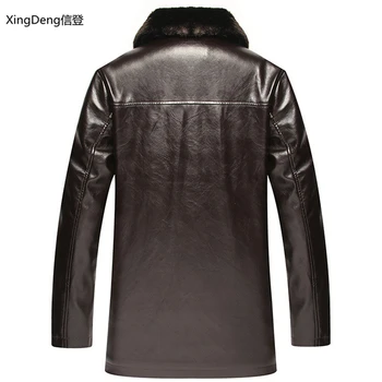 XingDeng Brand din Piele cu Fermoar Impermeabil Liber Jachete Casual de Afaceri de Iarnă de sex Masculin cabi Mendressy de sus palton haine plus 4xl