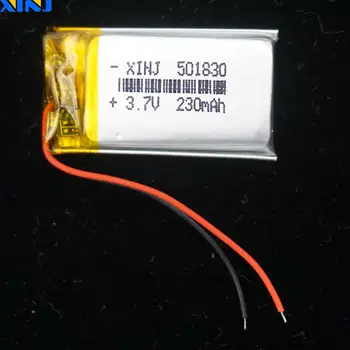 XINJ 5pcs 3.7 V 230mAh Li-Polimer li-po Baterie de celule 501830 Pentru GPS căști cască bluetooth speaker-ceas inteligent mp3/mp4 DIY